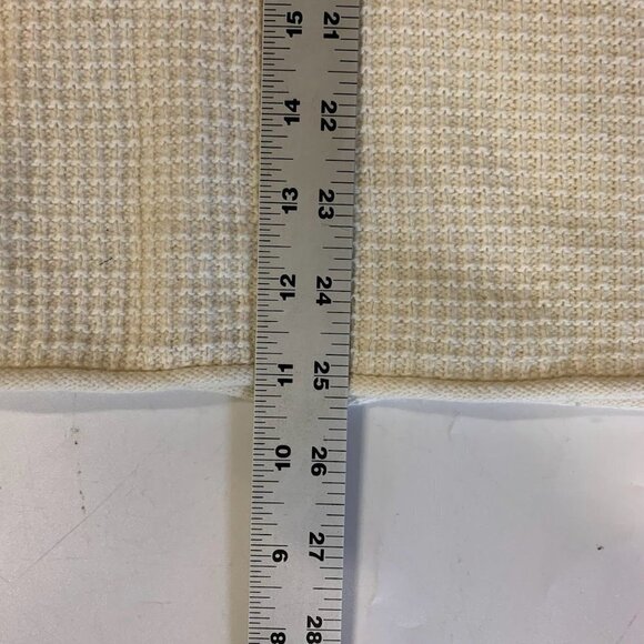 Madewell Women's‎ Roll-Trim Waffle Pullover Sweater in Cotton-Merino Yarn Size L - Picture 12 of 12